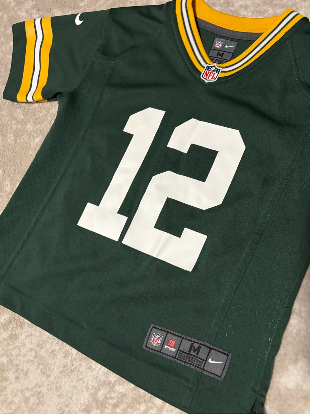 Nike NFL Green Bay Packers Junior Jersey Aaron Rodgers #12 - Little kids Medium